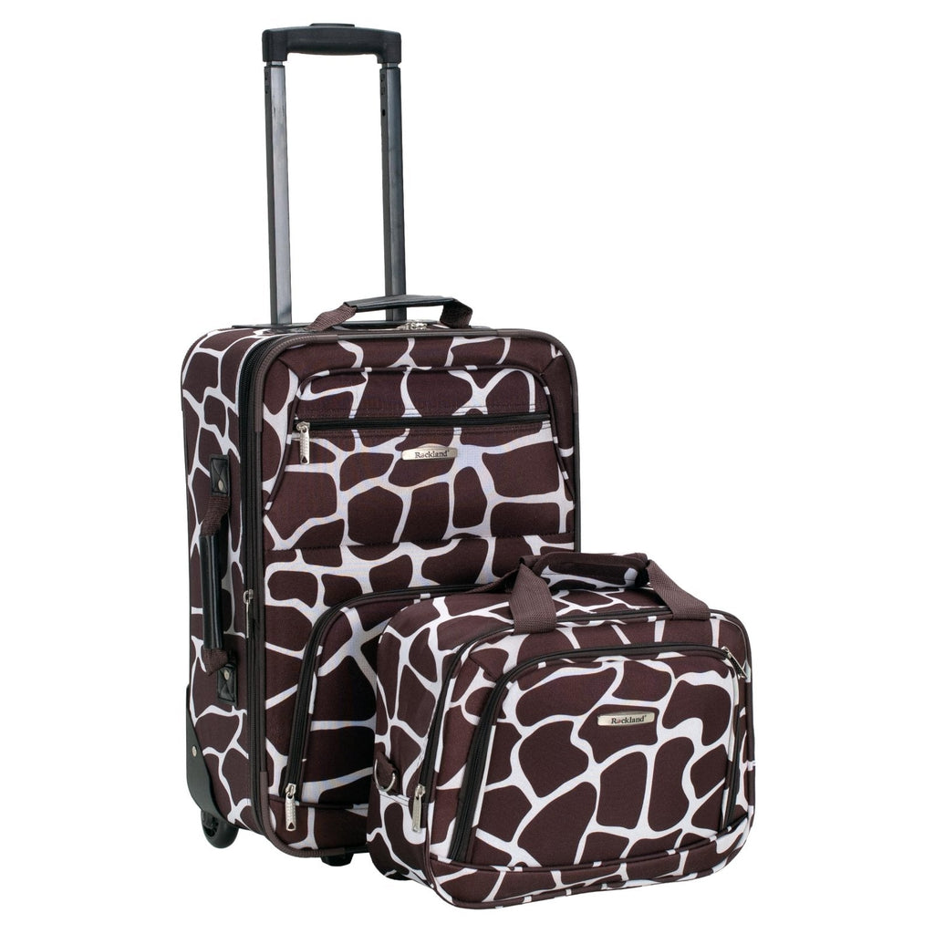 Rockland Fashion Softside Upright Luggage Set, Expandable, Giraffe, 2-Piece (14/19)
