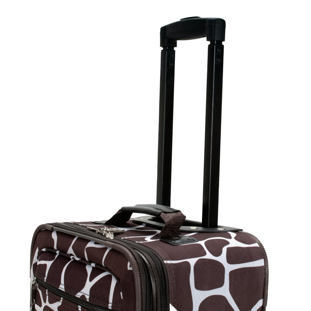 Rockland Fashion Softside Upright Luggage Set, Expandable, Giraffe, 2 - Piece (14/19)