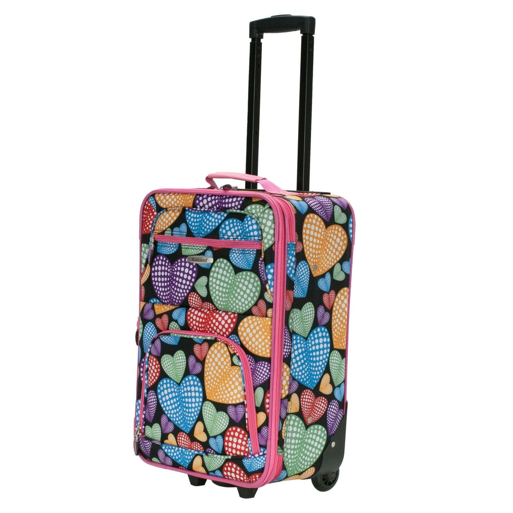 Rockland Fashion Softside Upright Luggage Set, Expandable,New Heart, 2 - Piece (14/19)