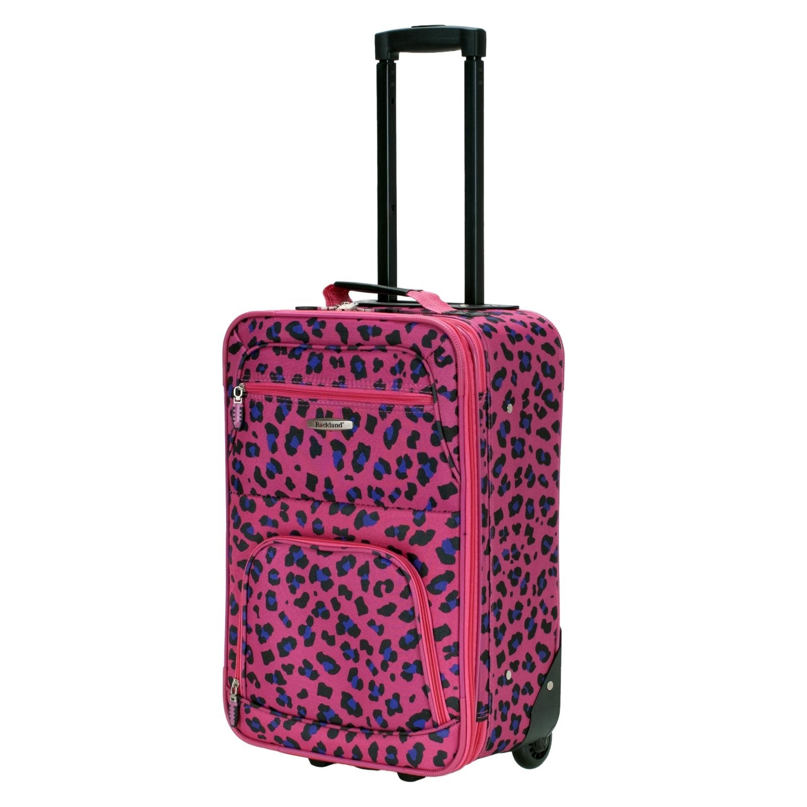 Rockland Fashion Softside Upright Luggage Set, Magenta Leopard, 2 - Piece (14/19)