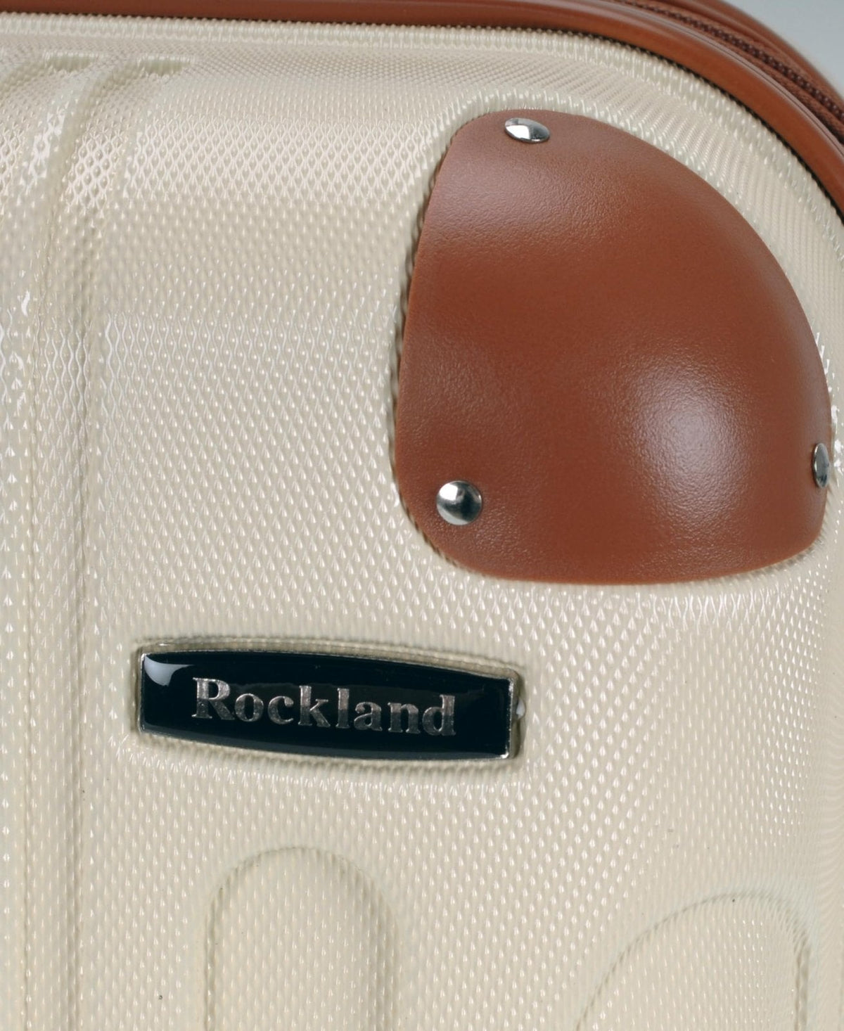 Rockland London Hardside Spinner Wheel Luggage, White, Carry - On 20 - Inch