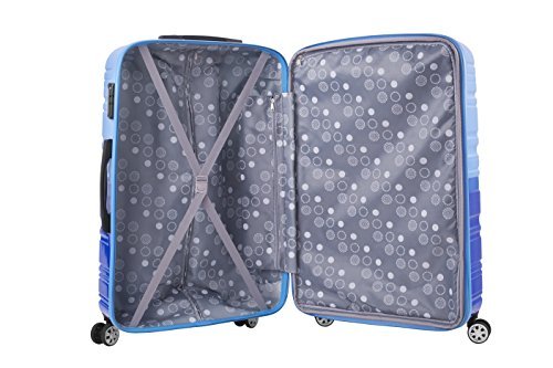 Rockland Melbourne Hardside Expandable Spinner Wheel Luggage, 2TONEBLUE, 2 Piece (20"/28")