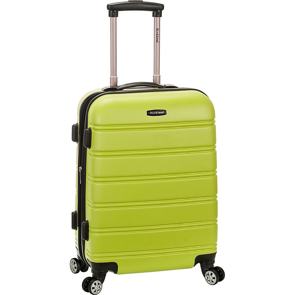 Rockland Melbourne Hardside Expandable Spinner Wheel Luggage, Lime, Carry-On 20-Inch