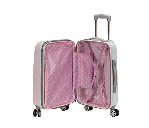 Rockland Melbourne Hardside Expandable Spinner Wheel Luggage, Mint, 3 - Piece Set (20/24/28)