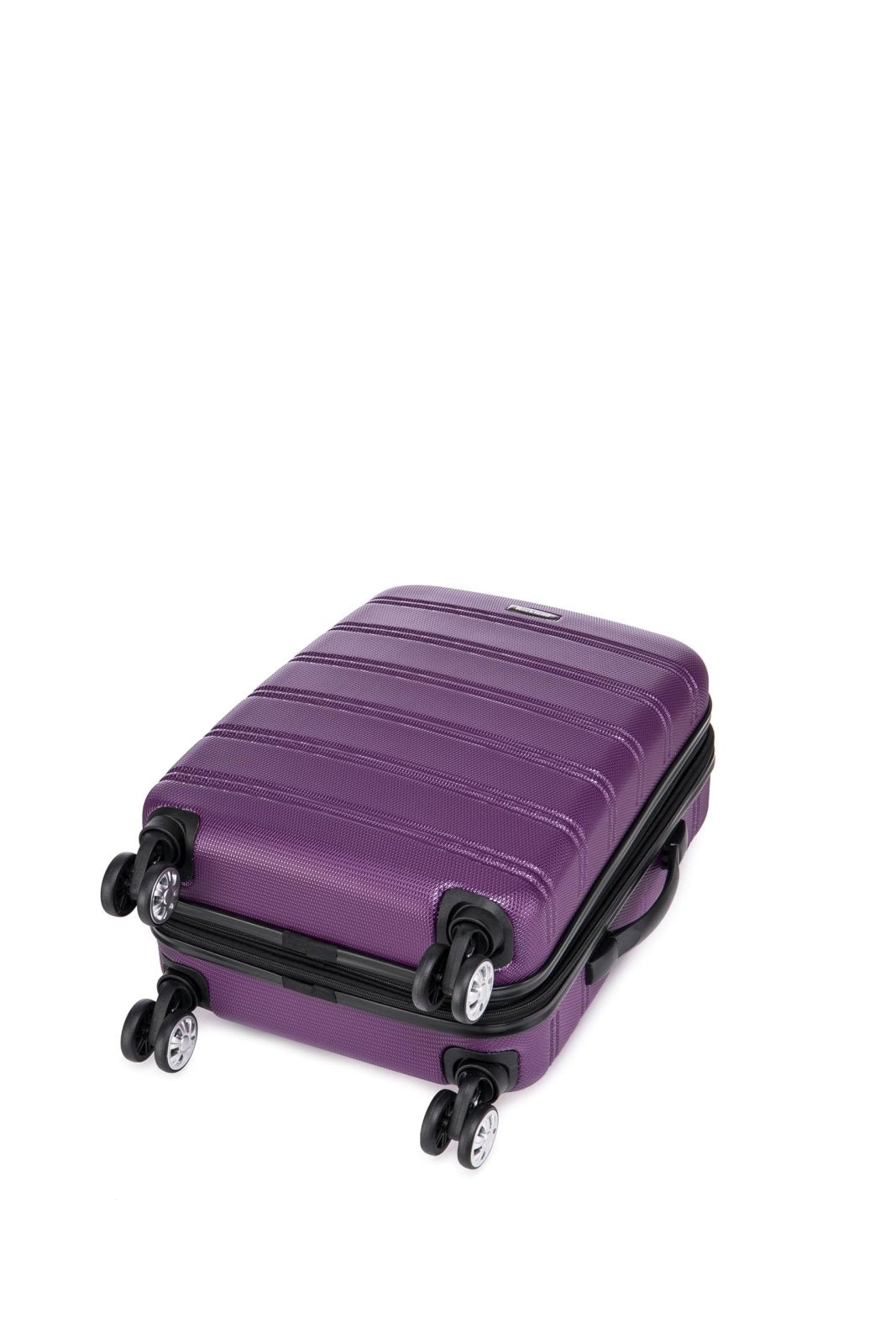 Rockland Melbourne Hardside Expandable Spinner Wheel Luggage Set, Purple, Carry - On 20 - Inch and Tote 14 - Inch
