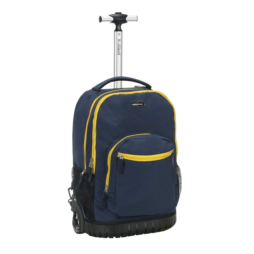 Rockland Single Handle Rolling Backpack, Navy, 19-Inch (R02-NAVY)