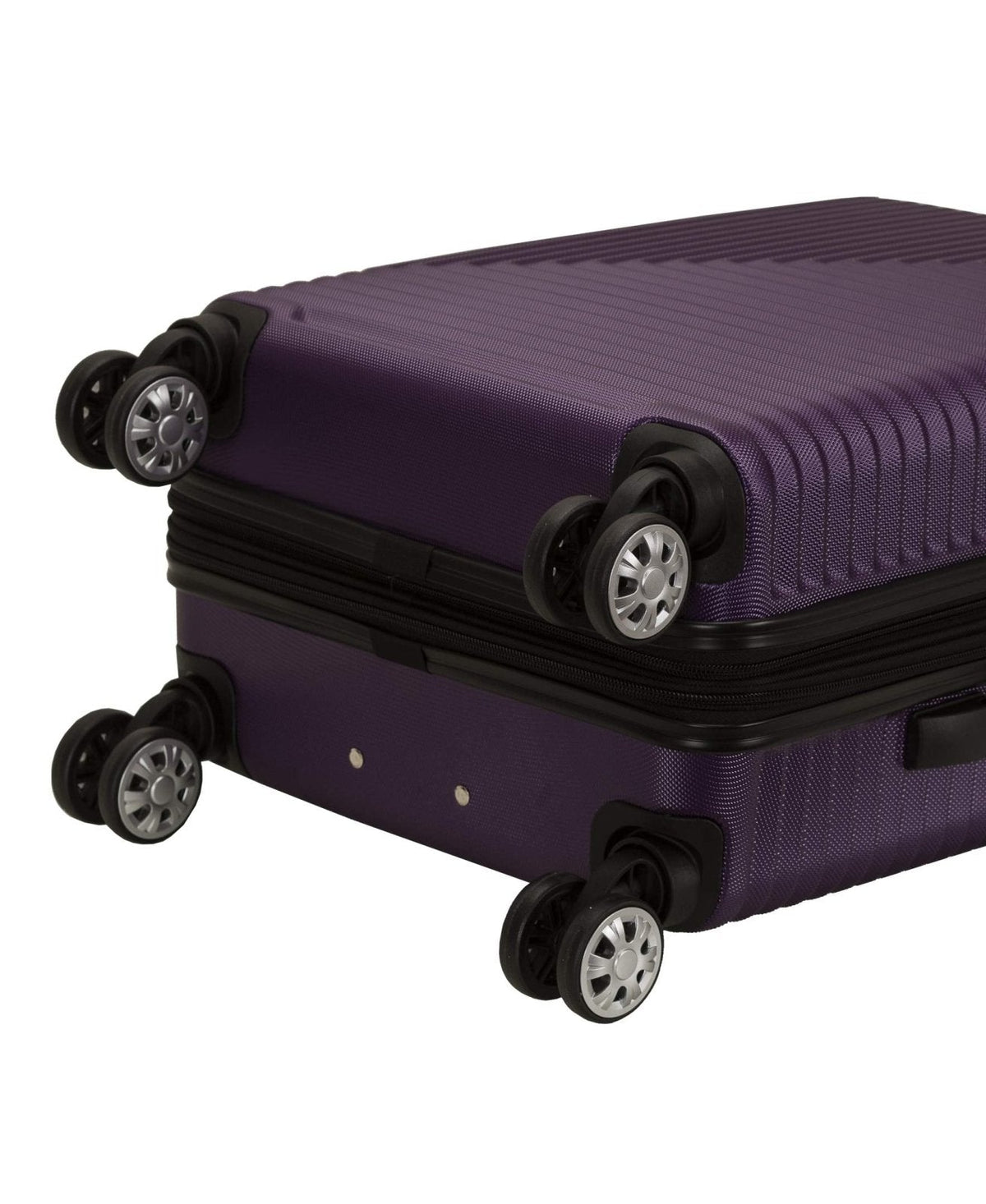 Rockland Star Trail Hardside Spinner Wheel Luggage, Purple, Carry - On 20 - Inch