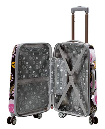 Rockland Vision Hardside Spinner Wheel Luggage, Pucci, Carry - On 20 - Inch