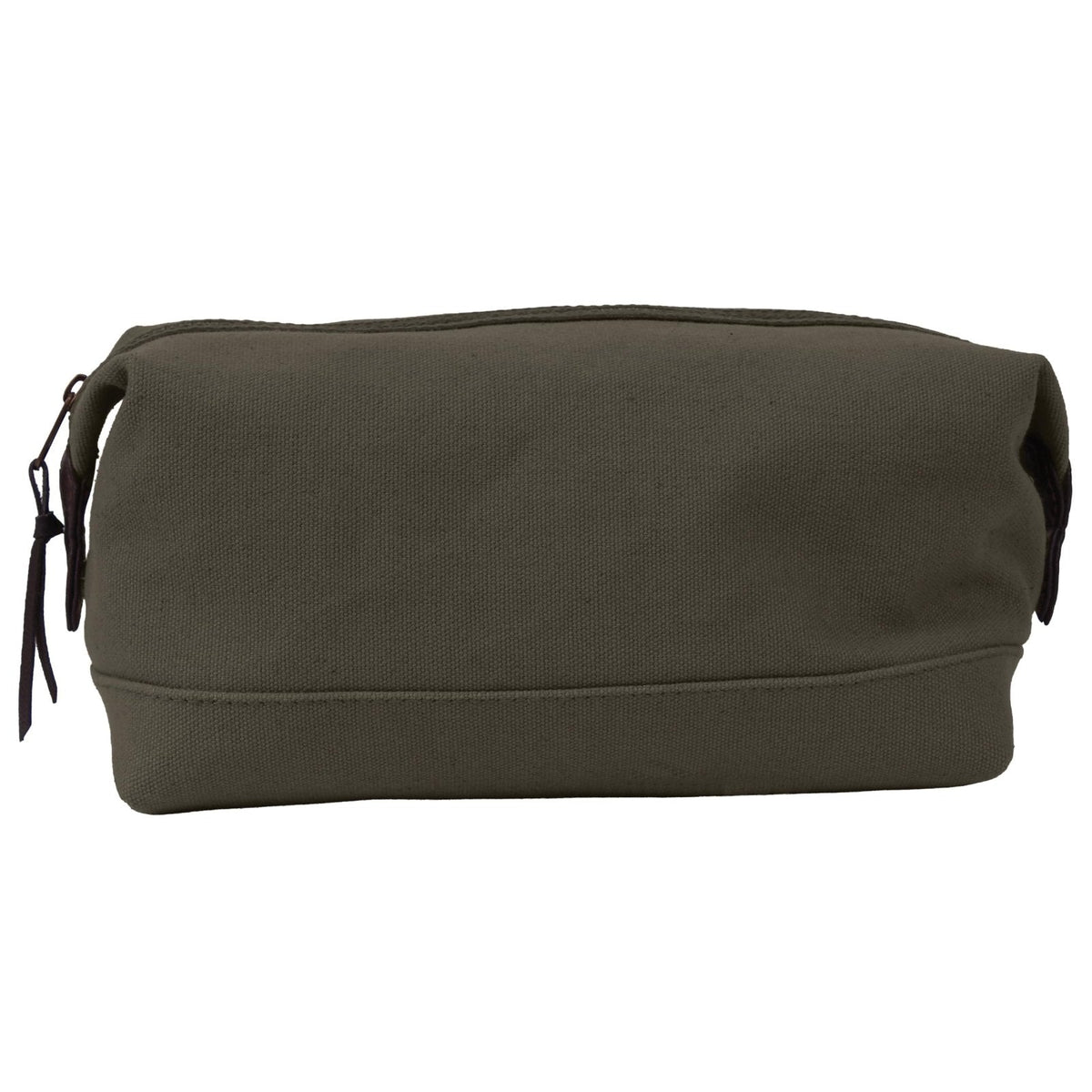 Rothco Canvas & Leather Travel Kit – Compact Vintage Toiletry Bag Dopp Kit Pouch