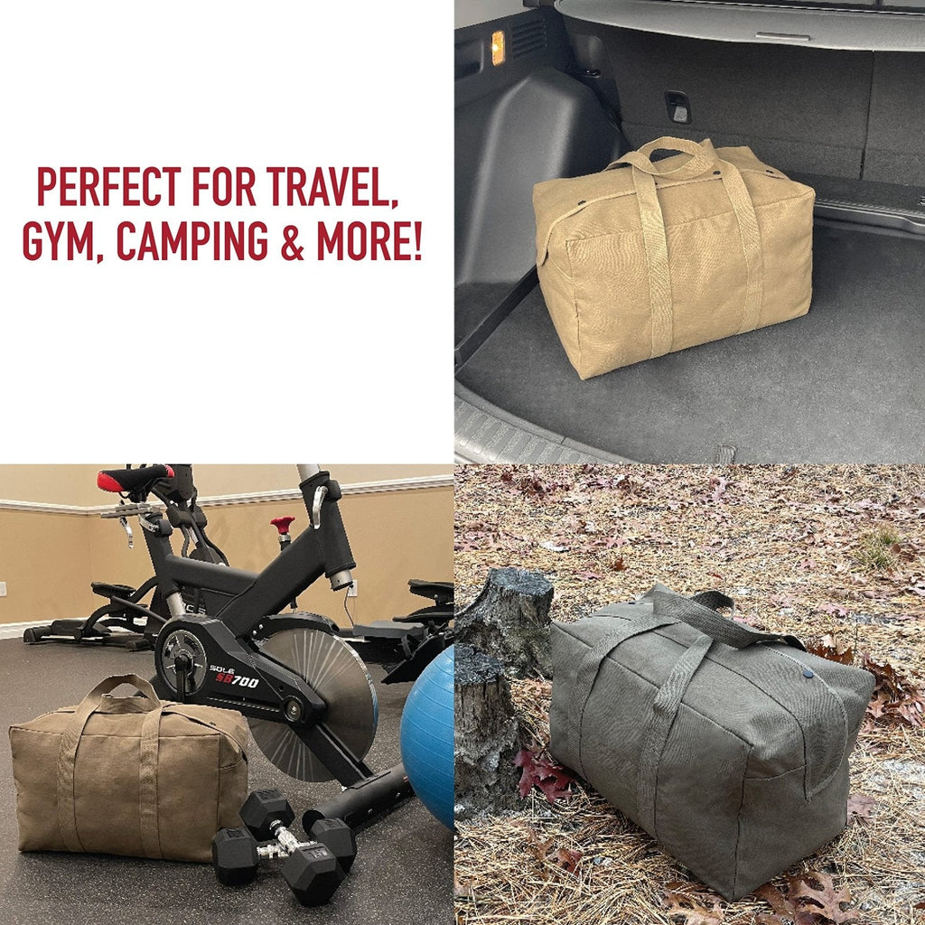 Rothco Canvas Parachute Cargo Bag (Olive Drab, 24" x 15" x 13")