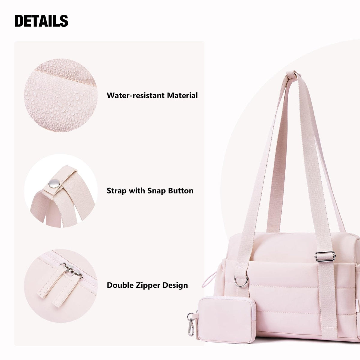 ROULENS Small Gym Bag for Women 2 Set Mini Gym Duffle Bag with Wet Compartment and Coin Wallet, Gym Tote Bag for Workout/Sport/Travel