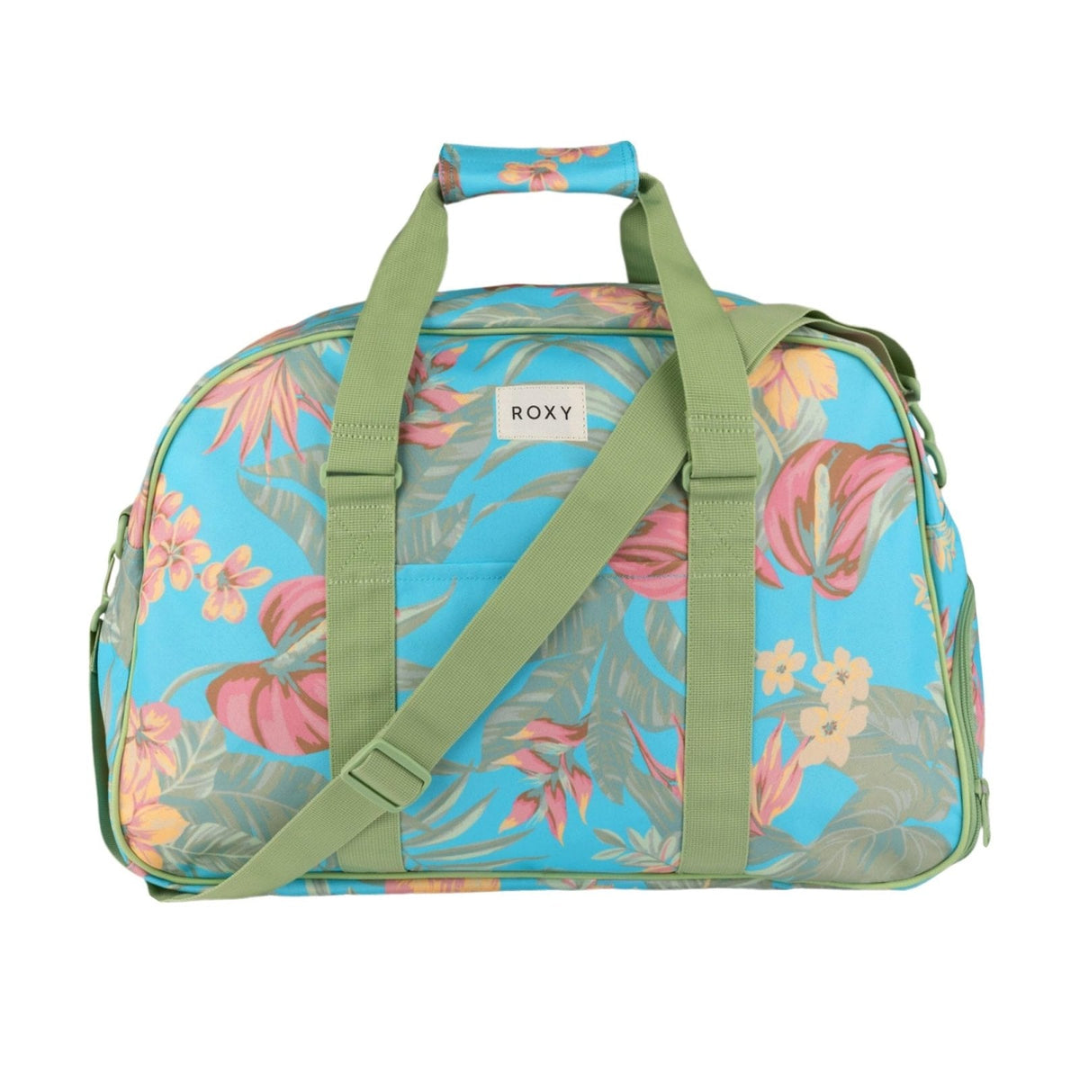 Roxy Duffel Bag | Travel | Work | Gym | Fitness | Beach | Everyday Carry | Recycled Materials, Feel Happy - Ocean Spray