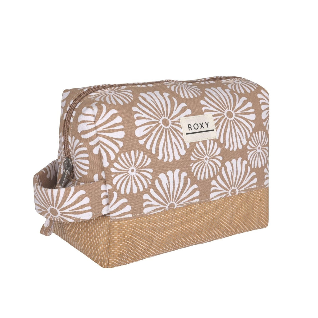 Roxy Women's Small Storage Case | Organizer | Travel | Makeup Bag | Accessories, Misty Jetties - Portabella Tropical Tile