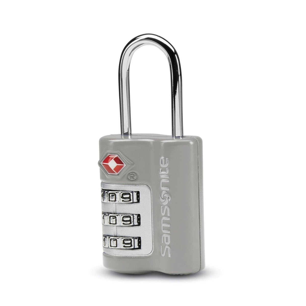 Samsonite 3-Dial Combination Lock, TSA Approved Travel Lock, Light Grey