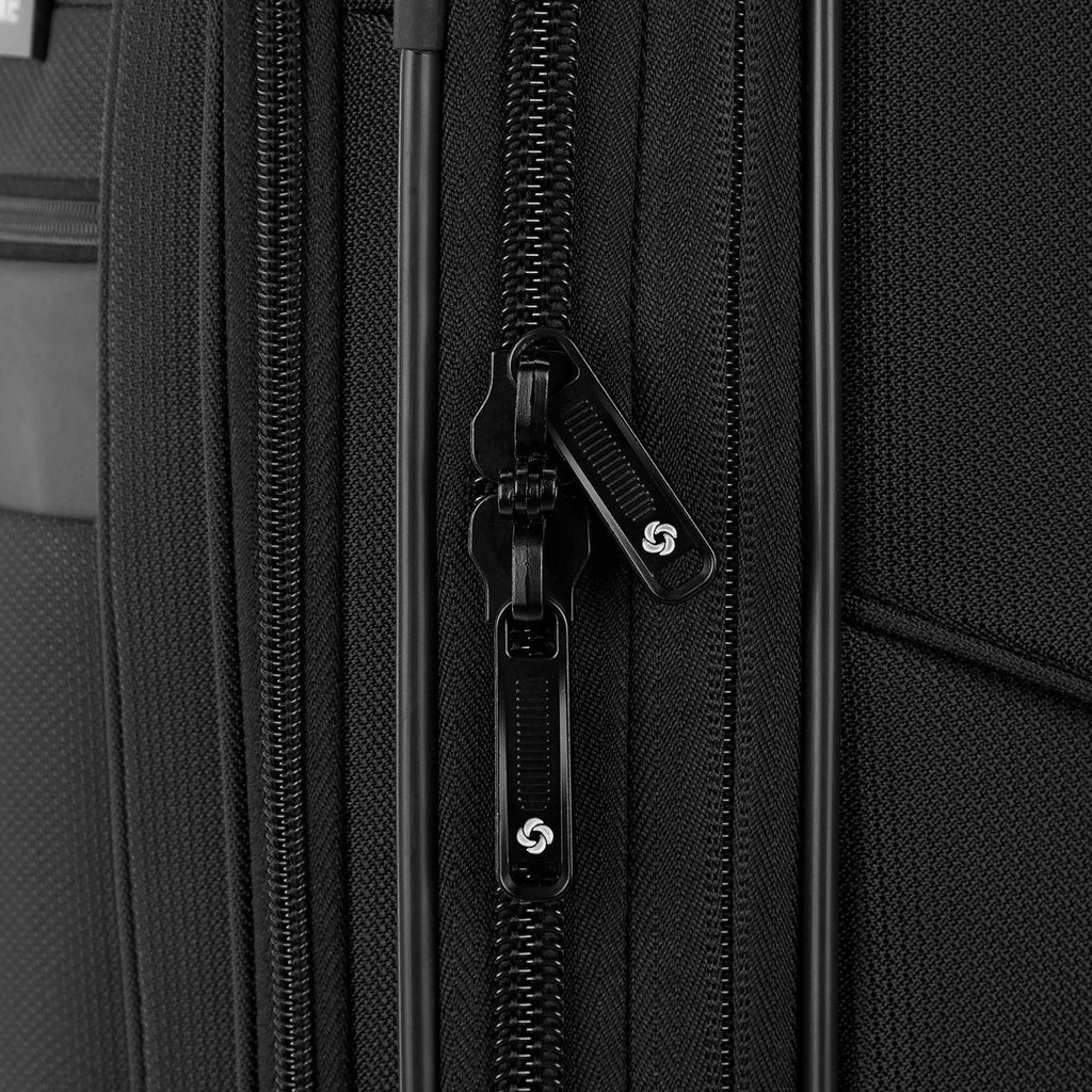 Samsonite Ascella 3.0 Softside Expandable Luggage with Spinners, Black, 2PC SET (Carry - on/Medium)
