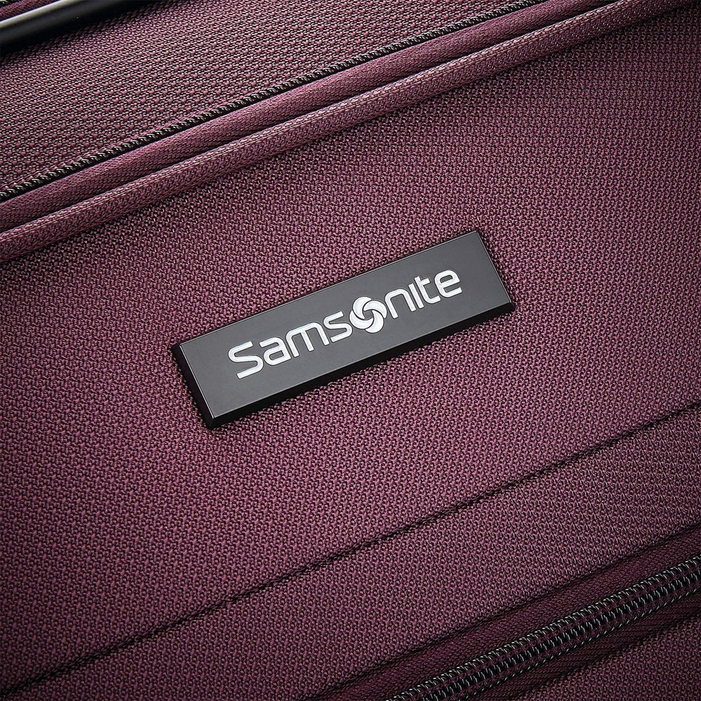 Samsonite Ascella X Softside Expandable Luggage with Spinner Wheels, Plum, Checked - Large 29 - Inch