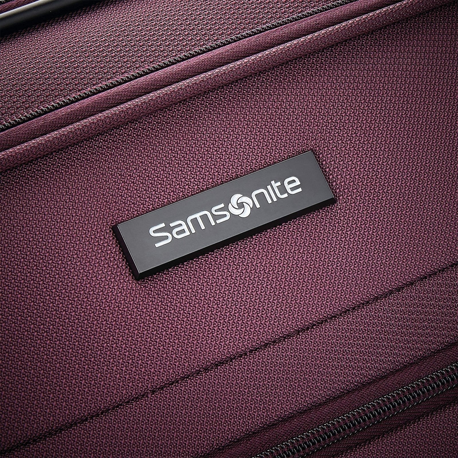 Samsonite Ascella X Softside Expandable Luggage with Spinner Wheels, Plum, Checked - Large 29 - Inch