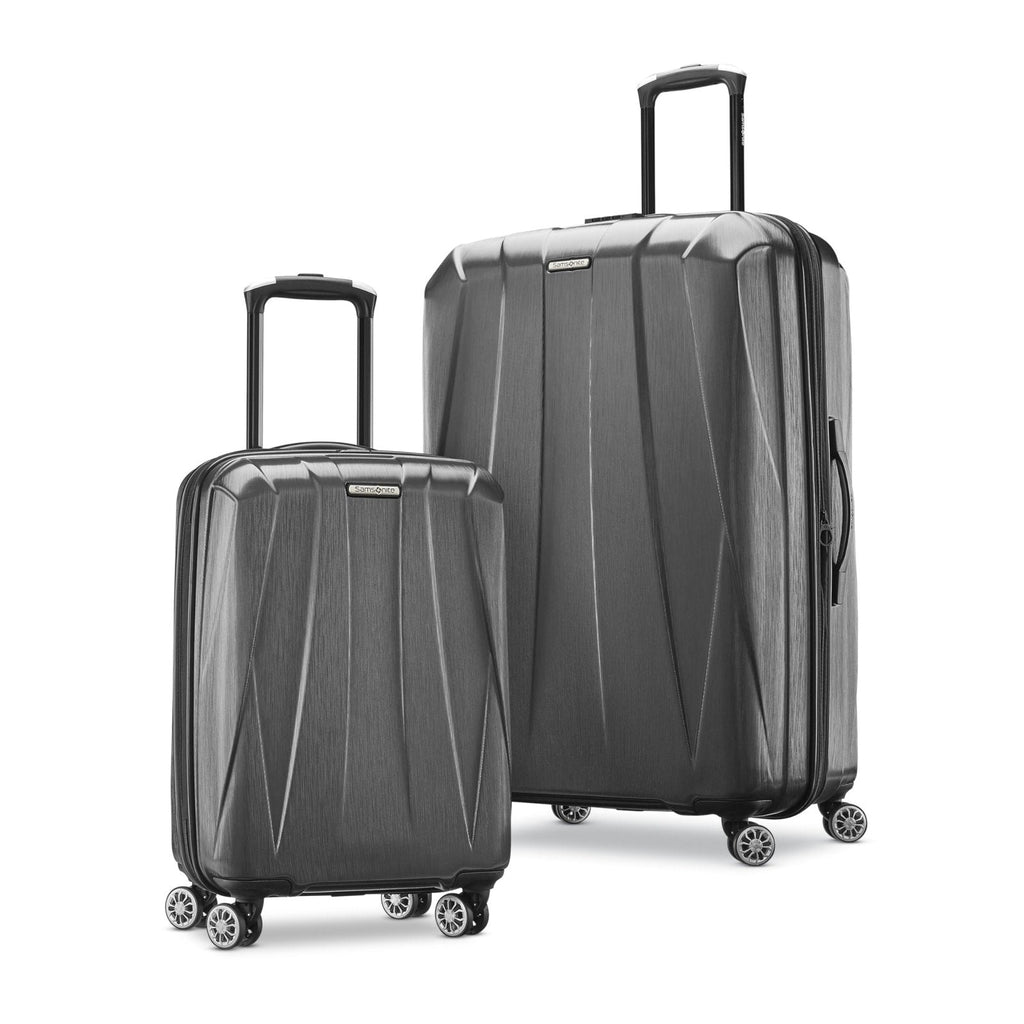 Samsonite Centric 2 Hardside Expandable Luggage with Spinner Wheels, 2-Piece Set (20/24), Black
