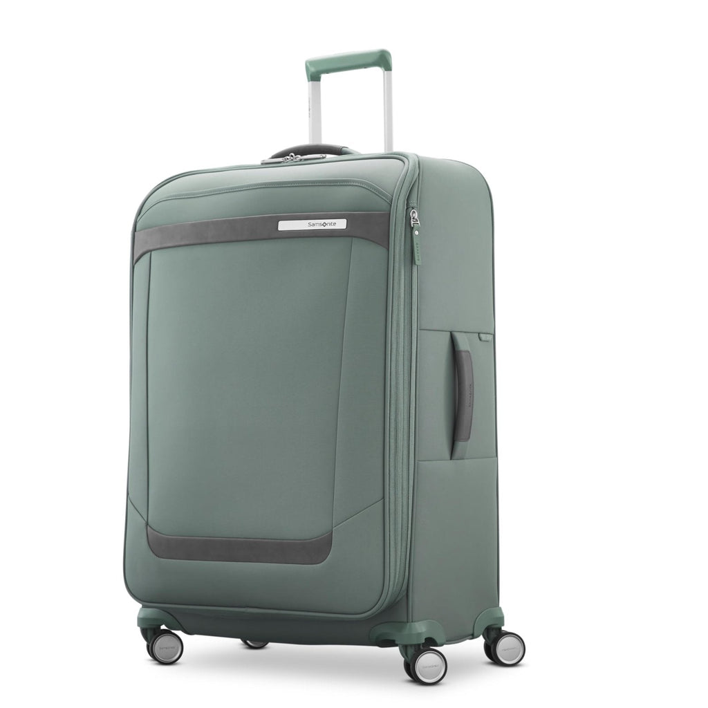 Samsonite Elevation Plus 30-Inch Large Checked Luggage - Expandable Softside Spinner Suitcase - Cypress Green