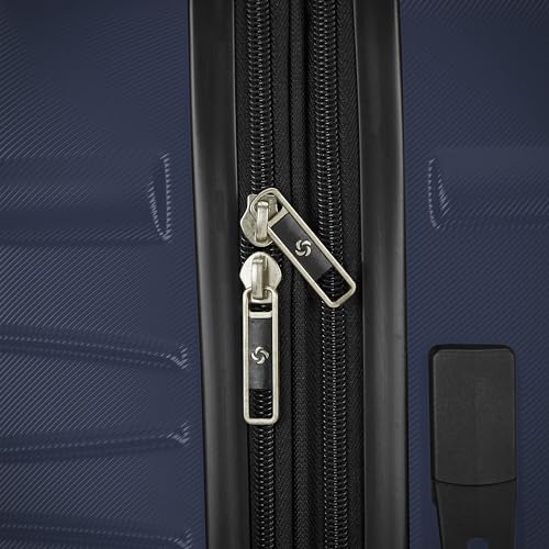 Samsonite Evolve SE Hardside Expandable Luggage with Spinners, Classic Navy, 2PC SET (Carry-on/Medium)