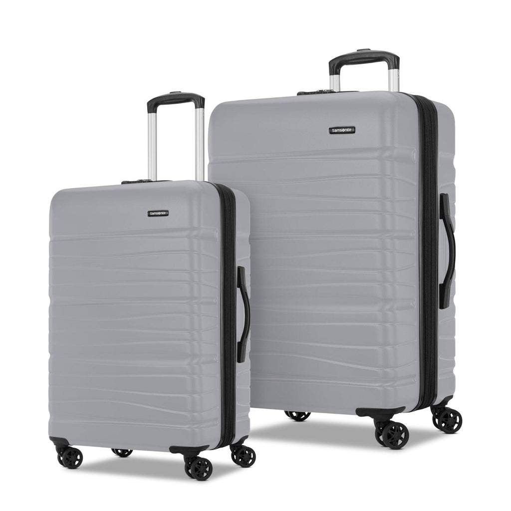 Samsonite Evolve SE Hardside Expandable Luggage with Spinners | Titanium | 2PC SET (Carry-on/Large)