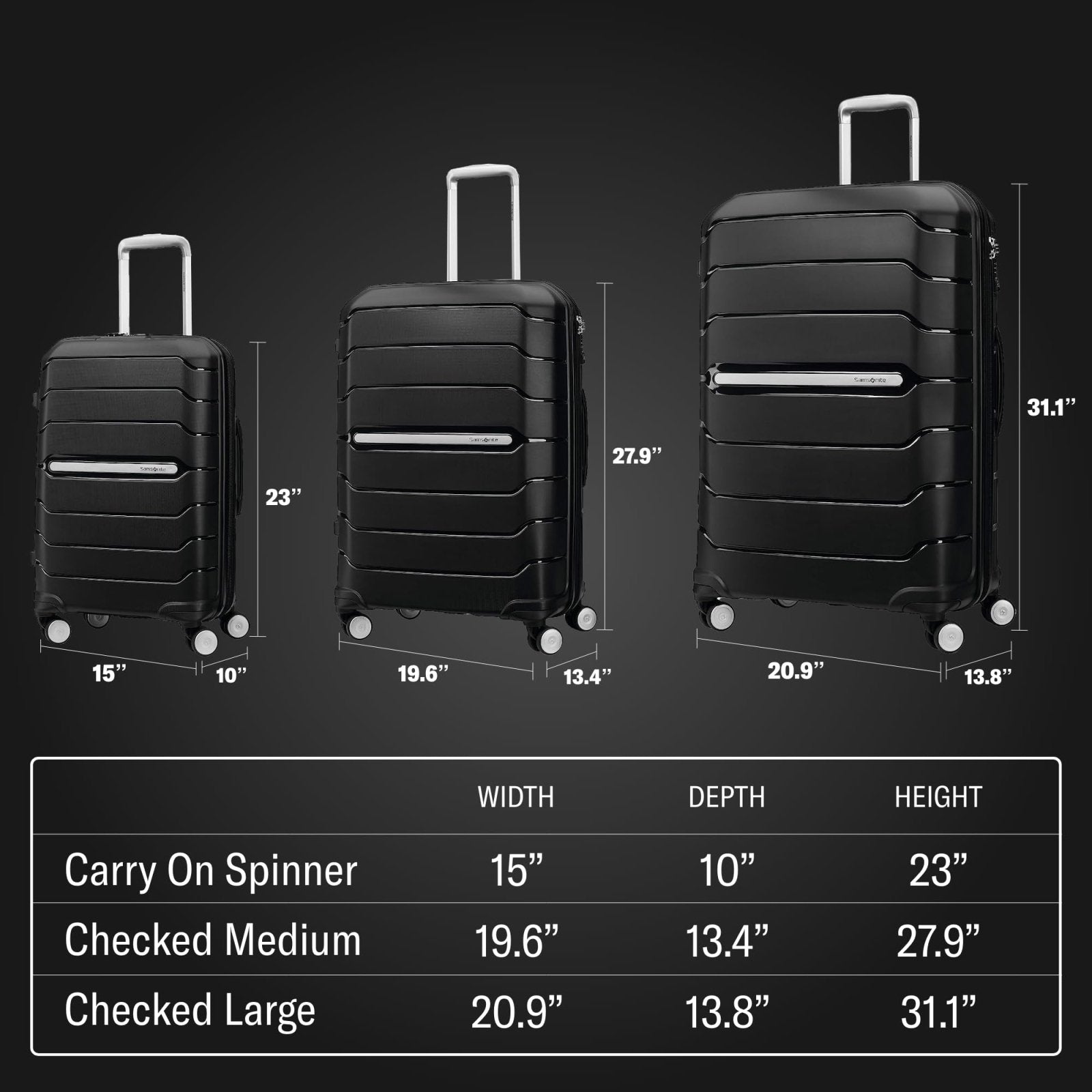 Samsonite Freeform Hardside Expandable with Double Spinner Wheels, Merlot, Checked - Medium 24 - Inch