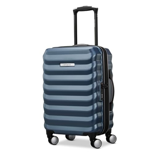Samsonite Hard-Sided 20-Inch Lightweight Carry On Expandable Element Suitcase: Durable, 360° Spinner Wheels, Adjustable Telescopic Handle, TSA-Approved Lock - Captains Blue
