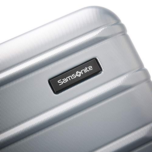 Samsonite Omni 2 28 - Inch Large Checked Hardside Luggage with 360° Spinner Wheels - Scratch Resistant Hardshell - TSA Lock - Expandable Polycarbonate Shell for Lightweight Travel - Artic Silver