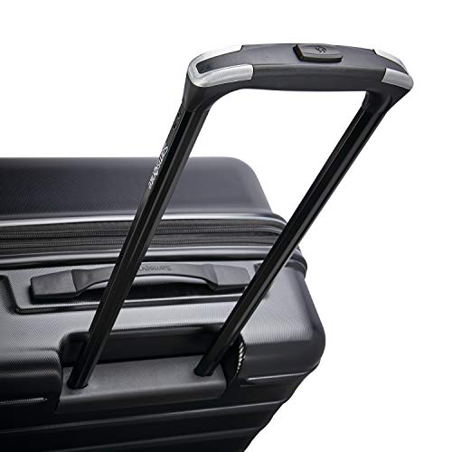 Samsonite Omni 2 Hardside Expandable Luggage with Spinner Wheels, PRO 2PC SET (CO/M), Midnight Black