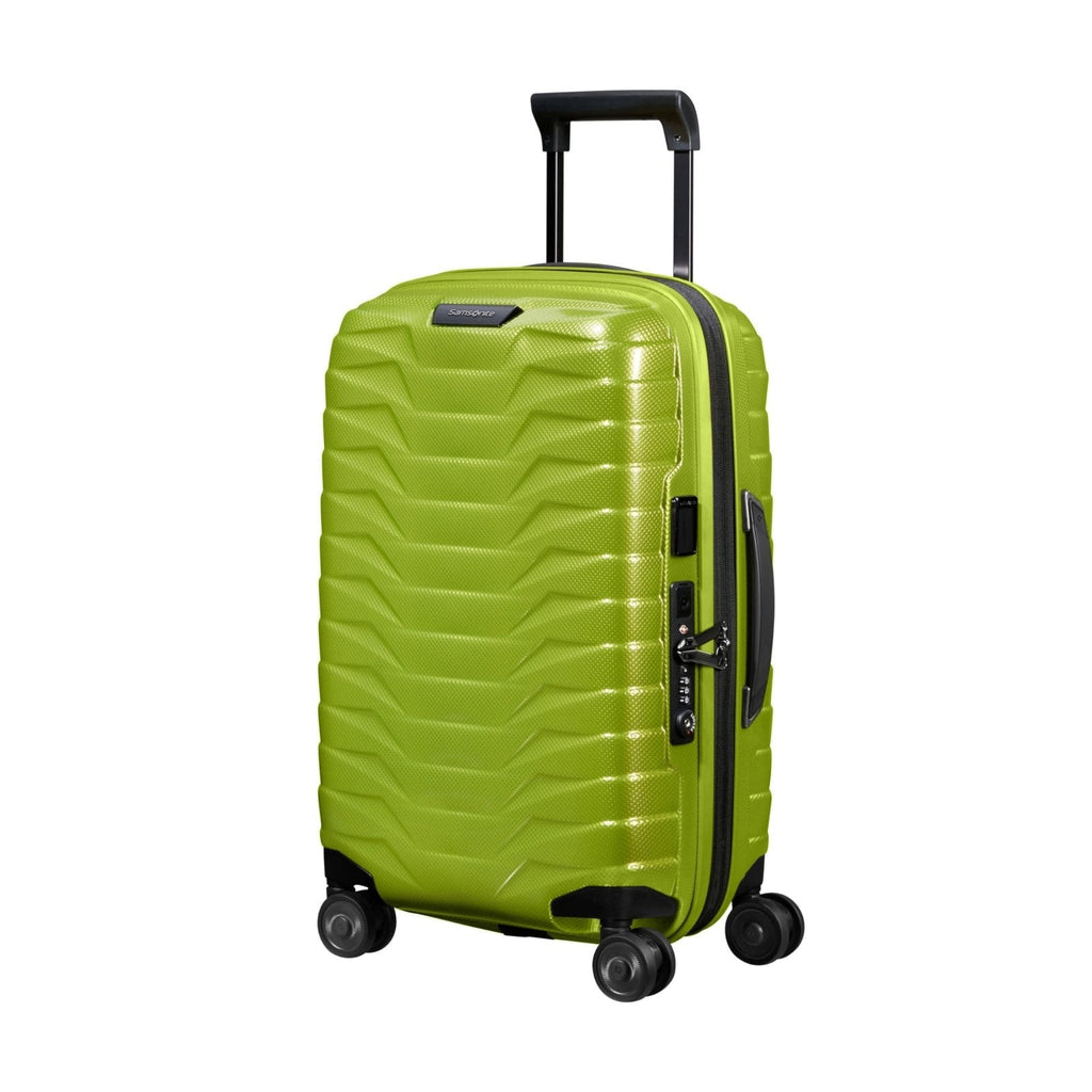 Samsonite Proxis Global Carry-On Hardside Luggage with Dual Spinner Wheels, Airline Approved - Innovative Roxkin™ Lightweight Shell With Ultimate Durability- TSA Lock, Telescopic Handle - Lime