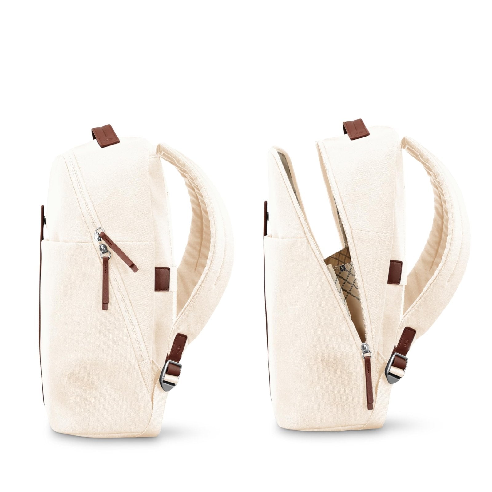 Samsonite Virtuosa Carry - On Travel Backpack with Padded Laptop Sleeve, Off White