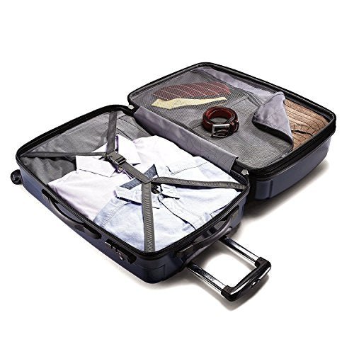Samsonite Winfield 2 Fashion 2 Piece Bundle Spinner 24 And 28 With Travel Pillow (Navy)