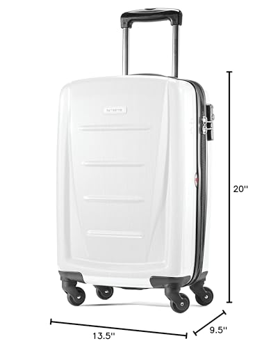 Samsonite Winfield 2 Hardside Luggage with Spinner Wheels, Carry - On 20 - Inch, Brushed White