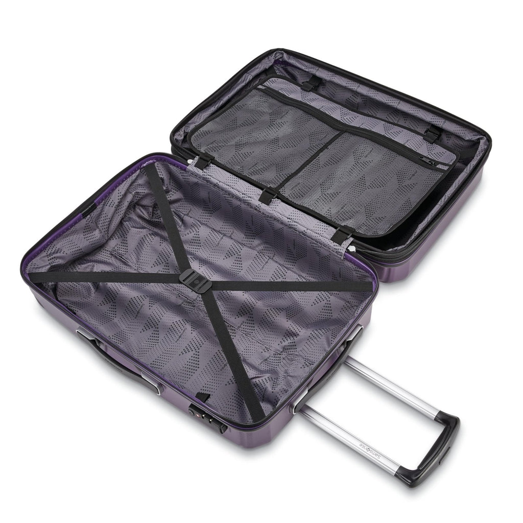 Samsonite Winfield 3 DLX Hardside Expandable Luggage with Spinners, Purple, 2 - Piece Set (20/25)