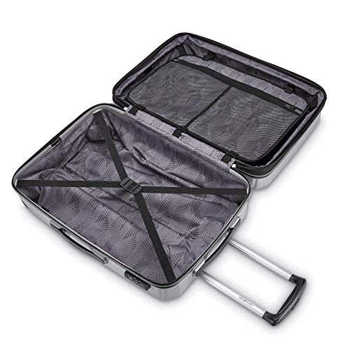 Samsonite Winfield 3 DLX Hardside Expandable Luggage with Spinners, Silver, 3-Piece Set (20/25/28)