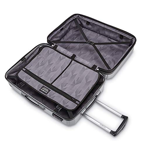 Samsonite Winfield 3 DLX Hardside Expandable Luggage with Spinners, Silver, 3-Piece Set (20/25/28)