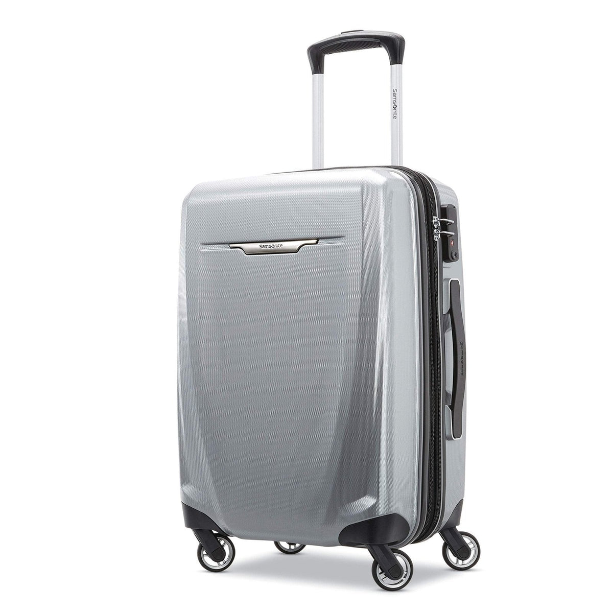 Samsonite Winfield 3 DLX Hardside Expandable Luggage with Spinners, Silver, Carry-On 20-Inch