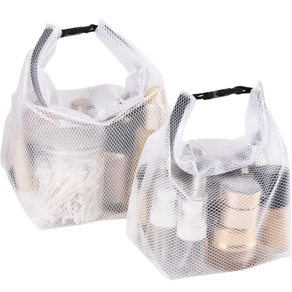 Sea Team 2-Pack Waterproof Travel Toiletry Bag, Makeup Organizer & Storage Pouch - Clear EVA Material, Large Opening, Portable Handle for Travel, Gym, Swimming, Daily Use