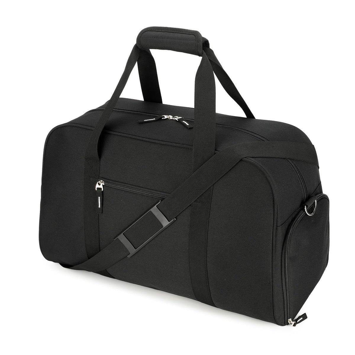 Searock 21 Inch Gym Bag with Shoe Compartment, Sports Duffle Bag for Travel, Carry On Duffel Bag, Weekender Overnight Bags for Men and Women Traveling, Black