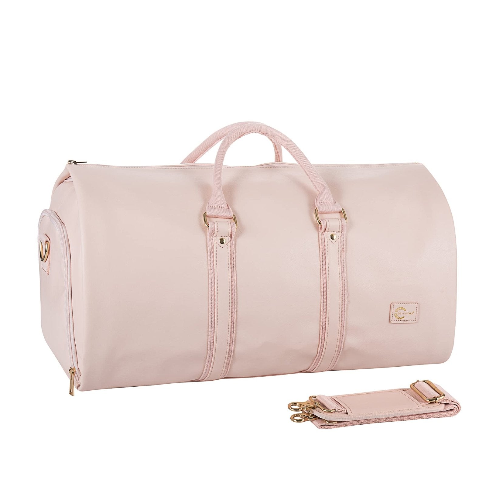 seyfocnia Convertible Carry on Garment Bag for Women, Garment Bags for Travel with Shoe Pouch 2 in 1 Hanging Suitcase Suit Bag for Women Travel Duffle Bag Garment Bag