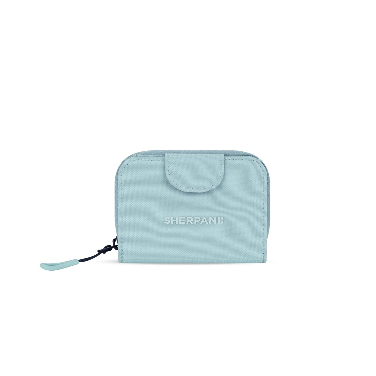 Sherpani Barcelona, Small Nylon Bifold Zipper Pocket Wallet, Travel Bag, RFID Protection, Travel Gift (Surf)