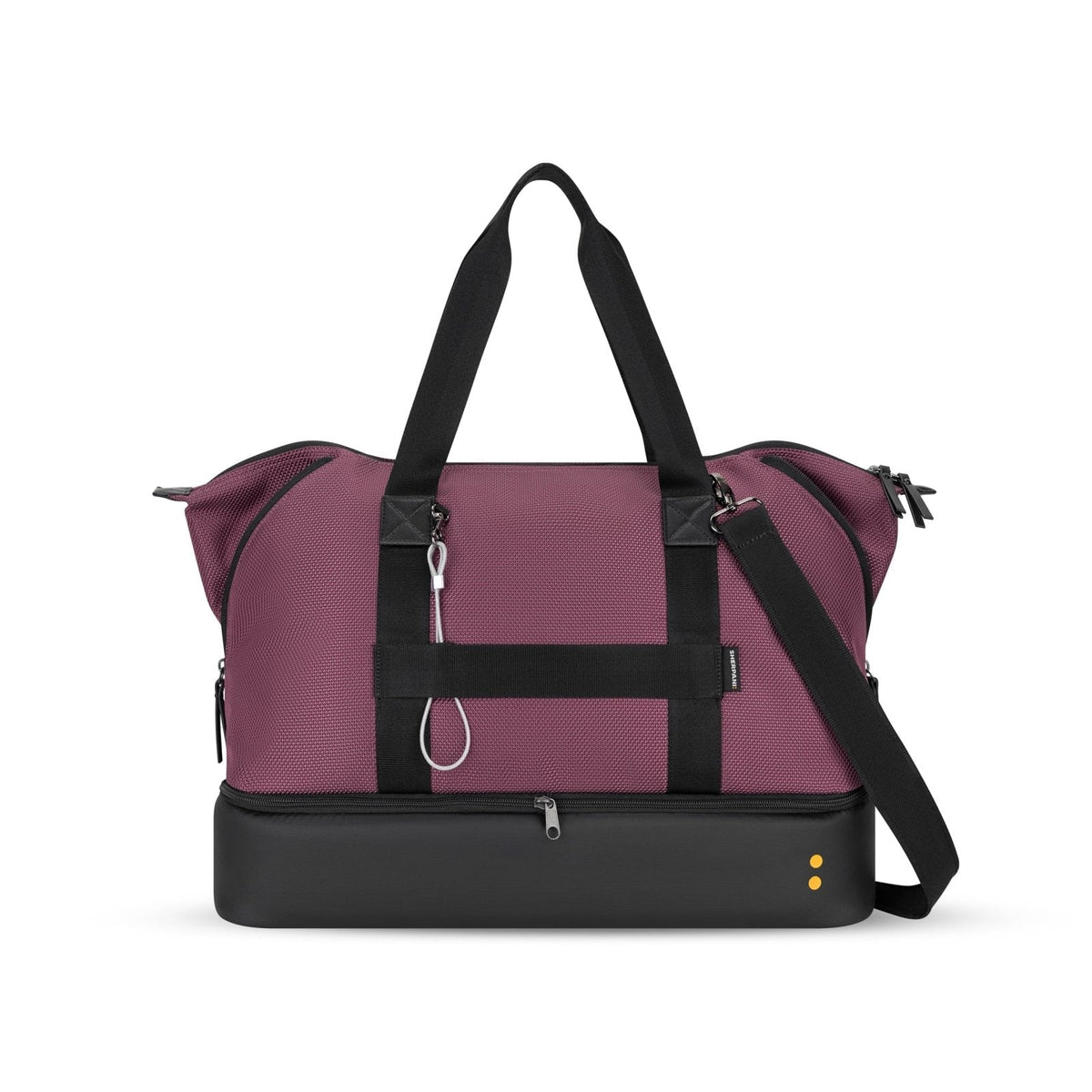 Sherpani Boston, Anti Theft Weekender Bags, Travel Duffel Bag for Men Women, Carry On Tote Bag with Removable Shoe Bottom Compartment, Metal Hardware, Travel Gift (Smoky Orchid)
