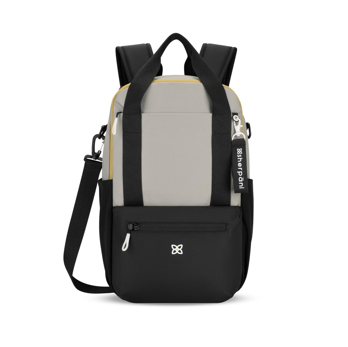 Sherpani Camden, Convertible Backpack, 3 in 1 Tote Bag, 18L Travel Backpack, Crossbody Bag for Women, Cross Body Purse, Travel Gifts, RFID Protection, Fits 13” Laptop (Wasabi Stone)