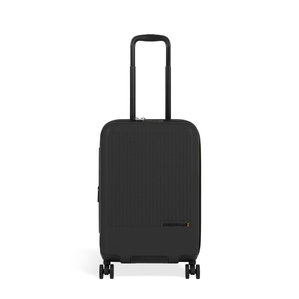 Sherpani Meridian, 22 Inch Carry On Luggage Airline Approved, Rolling Hardside Suitcase 22x14x9, Hard Shell Luggage with Double Spinner Wheels, Expandable Suitcase for Men Women, Travel Gift (Black)