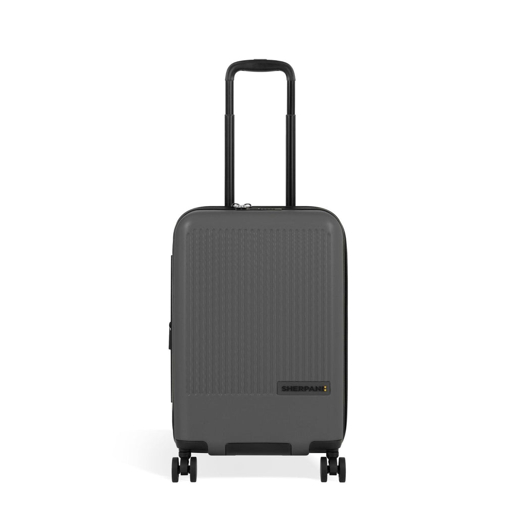 Sherpani Meridian, 22 Inch Carry On Luggage Airline Approved, Rolling Hardside Suitcase 22x14x9, Hard Shell Luggage with Double Spinner Wheels, Expandable Suitcase for Men Women, Travel Gift (Granite)