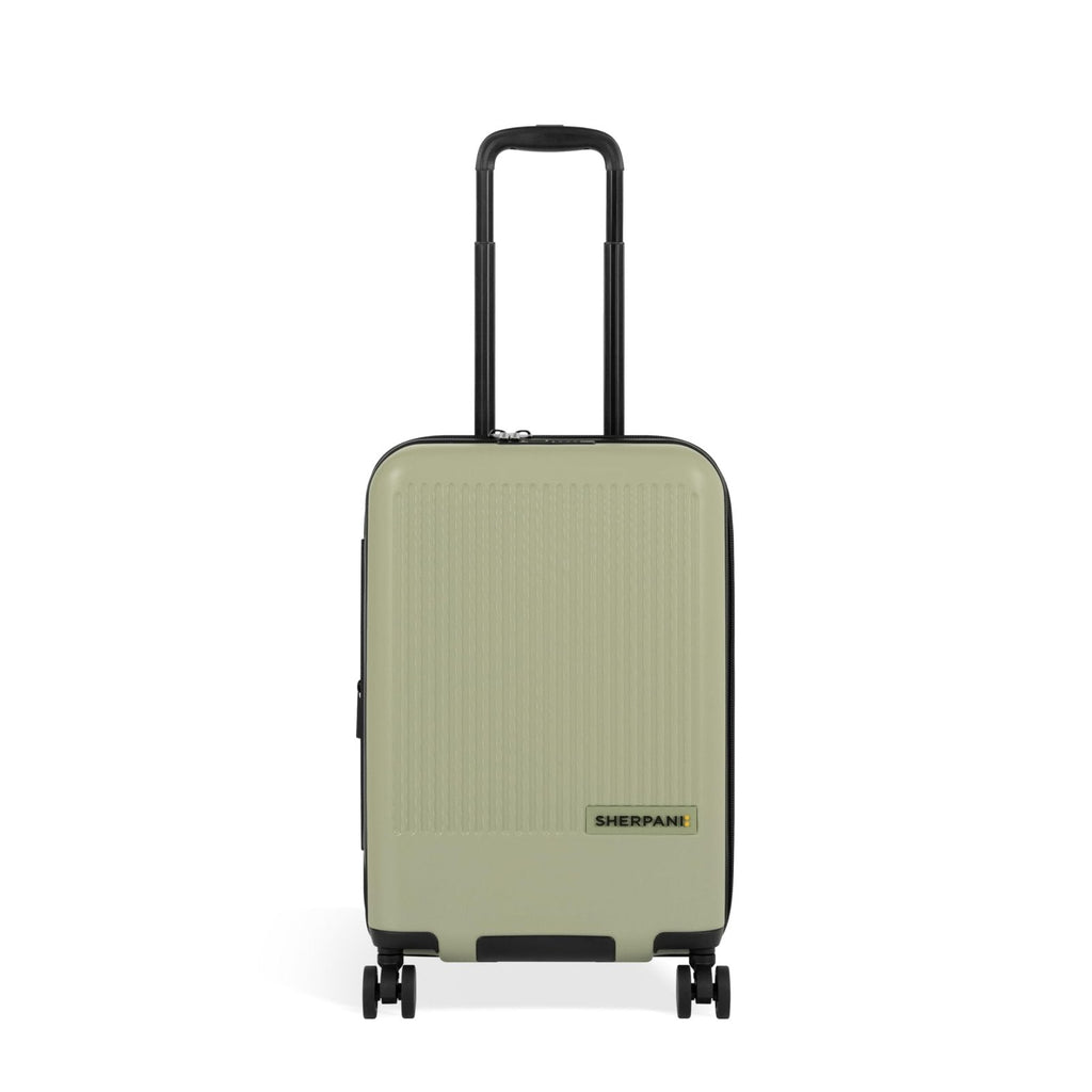 Sherpani Meridian, 22 Inch Carry On Luggage Airline Approved, Rolling Hardside Suitcase 22x14x9, Hard Shell Luggage with Double Spinner Wheels, Expandable Suitcase for Men Women, Travel Gift (Matcha)