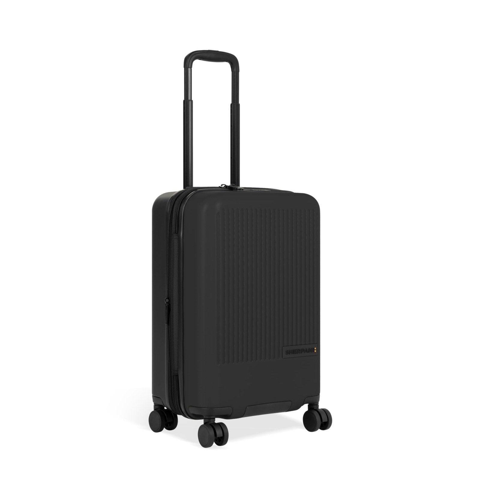 Sherpani Meridian, 22 Inch Carry On Luggage Airline Approved, Rolling Hardside Suitcase 22x14x9, Hard Shell Luggage with Double Spinner Wheels, Expandable Suitcase for Men Women, Travel Gift (Black)