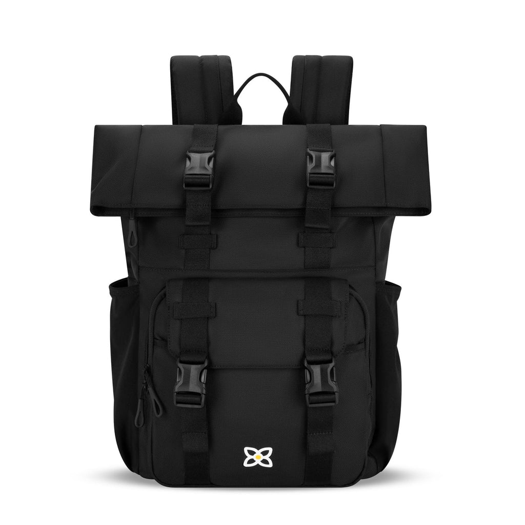 Sherpani Sedona, Travel Backpack Purse, Laptop Backpack, Recycled Nylon Backpack, Fits 15 Inch Laptop (Raven)