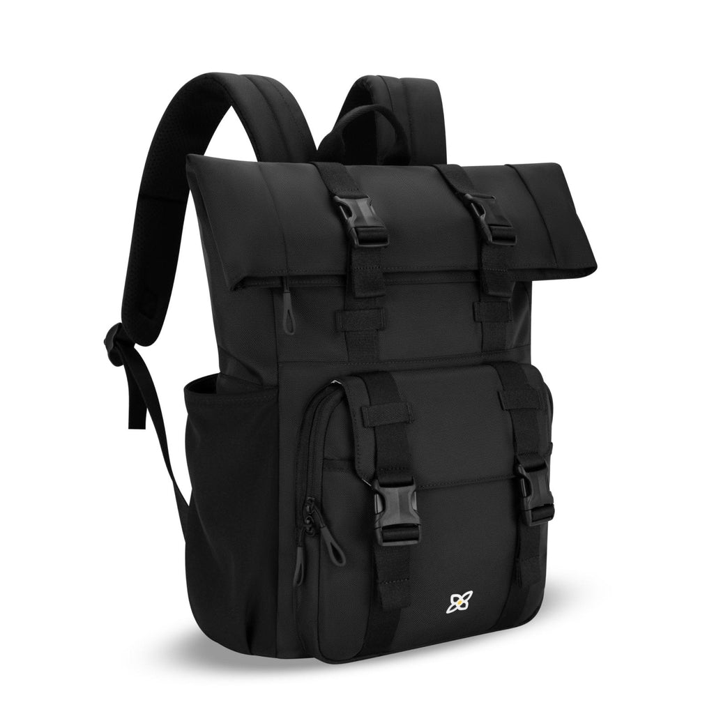 Sherpani Sedona, Travel Backpack Purse, Laptop Backpack, Recycled Nylon Backpack, Fits 15 Inch Laptop (Raven)