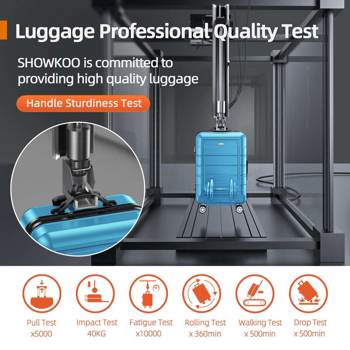 SHOWKOO Luggage Sets Expandable 100% PC Durable Suitcase Sets Double Wheels TSA Lock 4 Piece Luggage Set Sky Blue